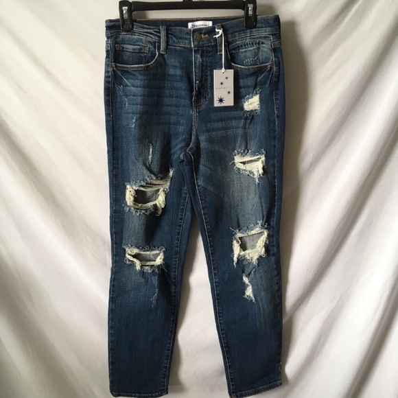 Studio Blue Denim - Stitch Fix Studio Blue Ankle Crop Distressed Jeans